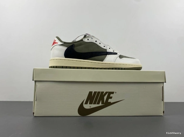 Kicktheory JORDAN TRAVIS DM7866-200 X OLIVE SCOTT AIR 1 OG MEDIUM LOW 0629